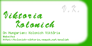 viktoria kolonich business card